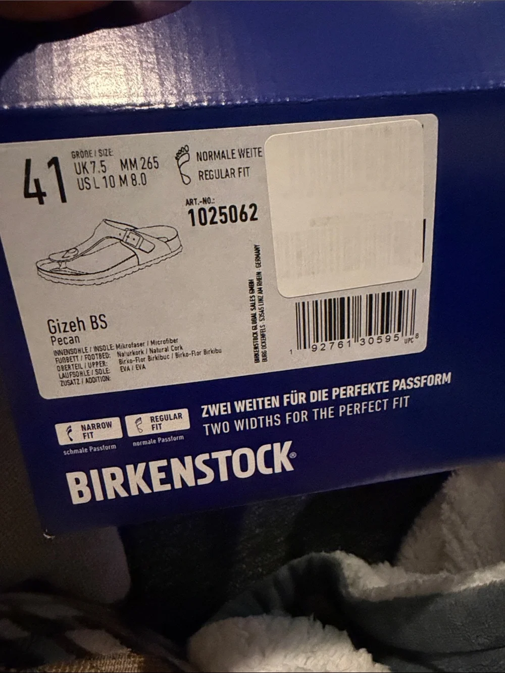 Birkenstock Vegan Tan Brown Thong Sandals